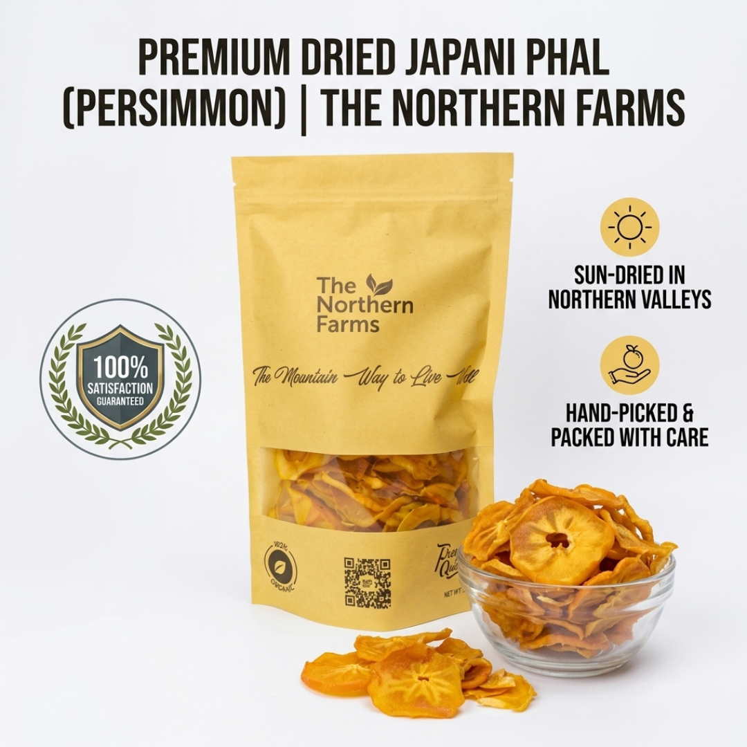 Organic Dried Persimmons (Japani Phal & Amlok) from Chitral - 1KG