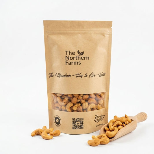 The Northern Farms Premium Roasted Cashews (Bhuney Kaju) - Whole & Crunchy