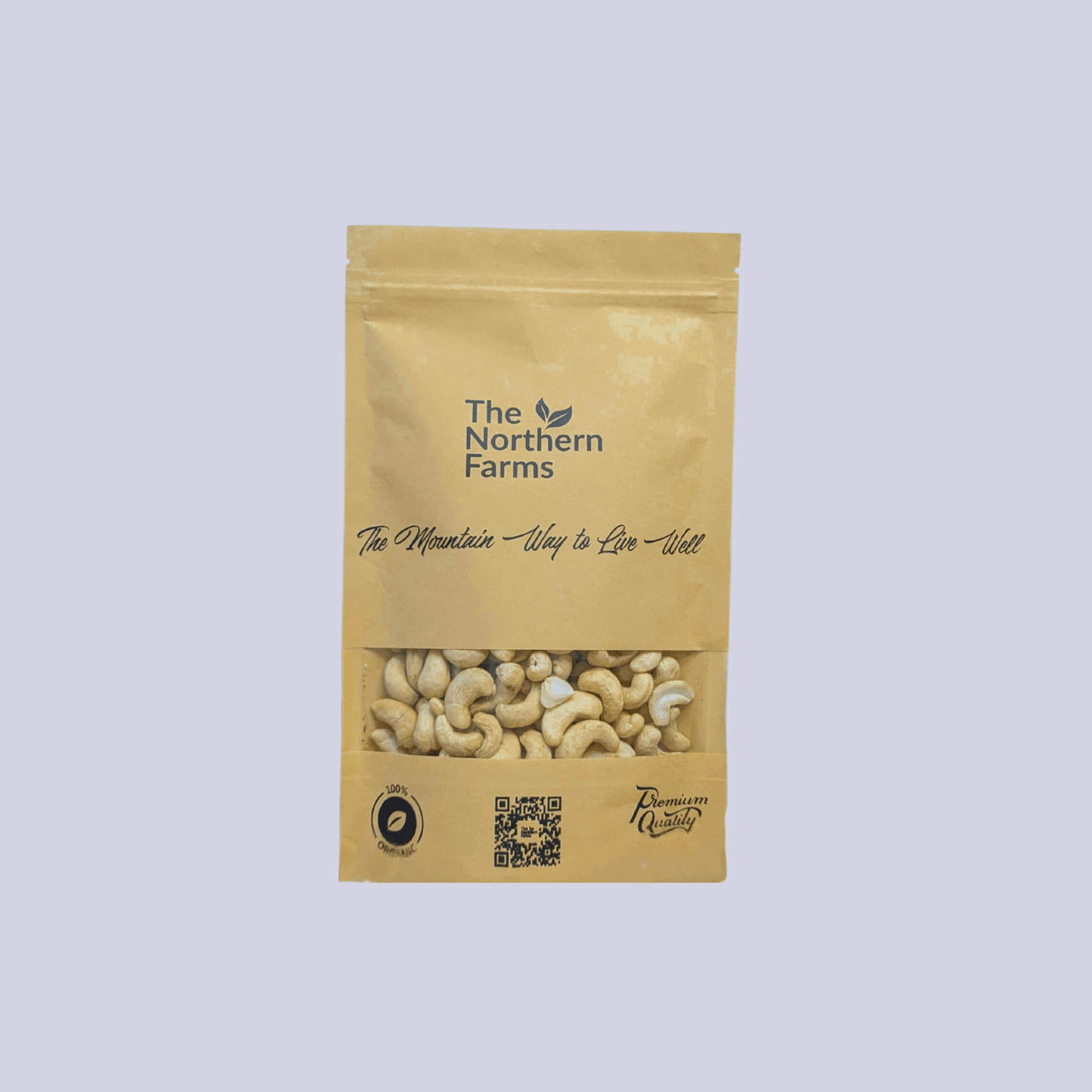 Raw unroasted cashews nuts in natural form